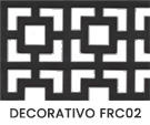 Chapas Perfuradas com Furos Decorativos FRC02