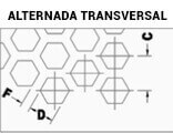 Chapas Perfuradas Furos Hexagonais Disposição Longitudinal