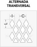 Chapas Perfuradas com Furos Losangulares em Disposição Alternada Transversal para Estruturas